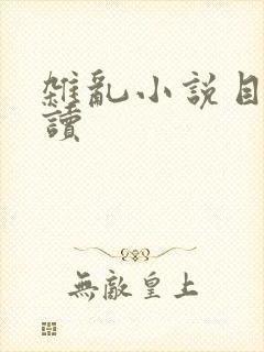 杂乱小说目录阅读