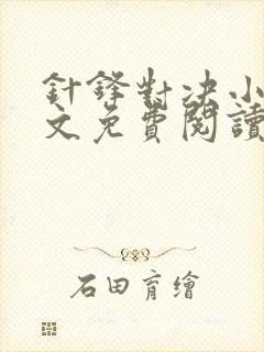 针锋对决小说全文免费阅读完整版