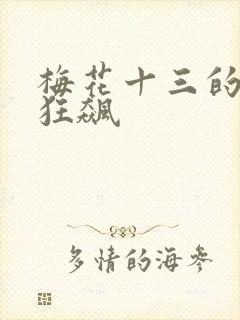 梅花十三的乳液狂飙