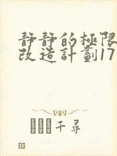 静静的极限自我改造计划17