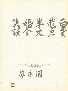 失婚半截白菜小说全文免费阅读