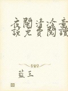 夜阑清冷意欢小说免费阅读