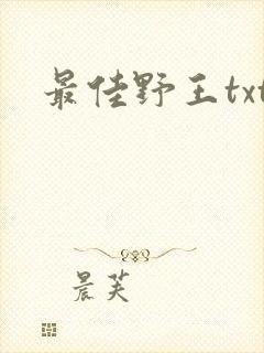 最佳野王txt