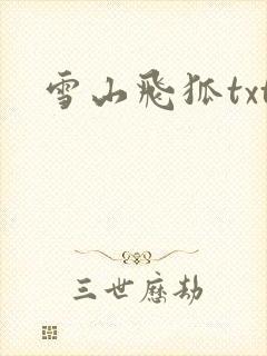 雪山飞狐txt