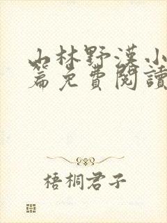 山林野汉小说全篇免费阅读