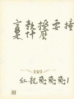 言教授要撞坏了是什么