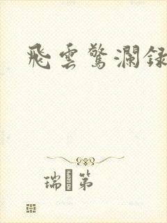 飞云惊澜录