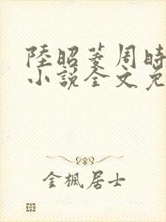 陆昭菱周时阅的小说全文免费阅读