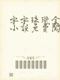 字字珠玑金银花小说免费阅读