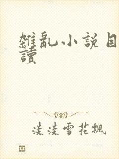 杂乱小说目录阅读