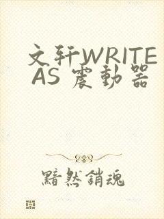 文轩WRITE AS 震动器