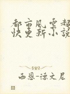都市风云超前超快更新小说