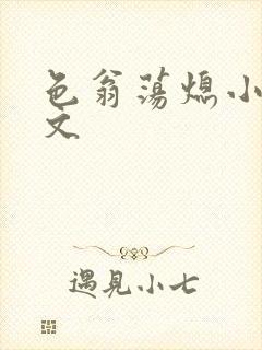 色翁荡熄小说全文