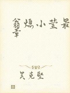 翁熄小莹最新节章