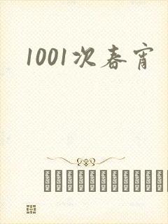 1001次春宵封面