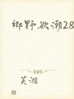 乡野欲潮28章
