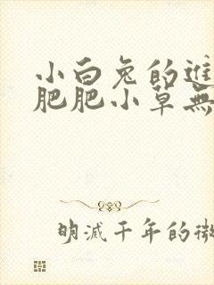 小白兔的进化史肥肥小草无防盗