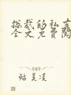 总裁的私有宝贝全文免费阅读封面