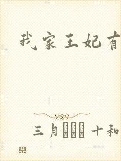 我家王妃有点野