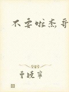 不要啦杰哥封面