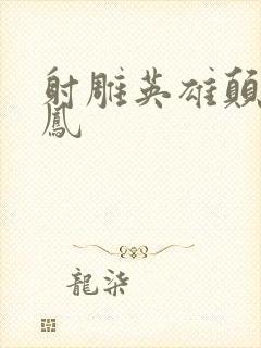 射雕英雄颠倒鸾凤封面