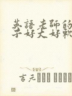 英语老师的小兔子好大好软水
