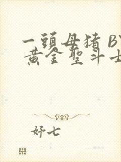 《一头母猪 BY 黄金圣斗士》小说封面