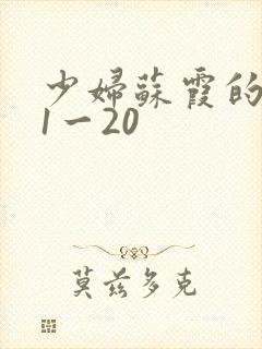 少妇苏霞的沉沦1一20