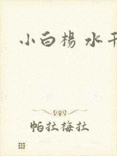 小白杨 水千丞