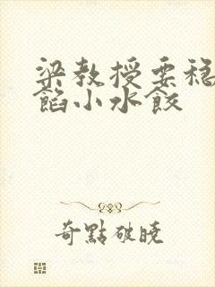 梁教授要稳住肉馅小水饺