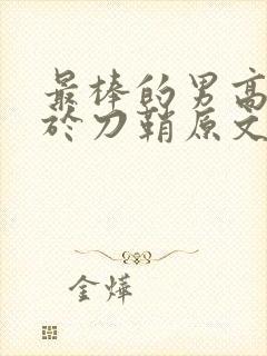 最棒的男高中生于刀鞘原文阅读