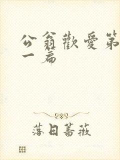 公翁欢爱第三十一篇