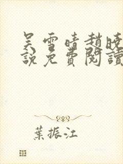 吴雪晴赵晓东小说免费阅读