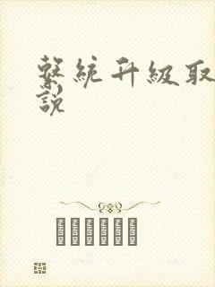 系统升级取液小说