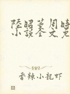 陆昭菱周时阅的小说全文免费阅读