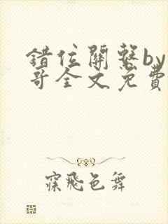 错位关系by东哥全文免费阅读