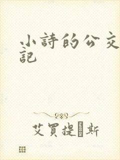 小诗的公交车日记