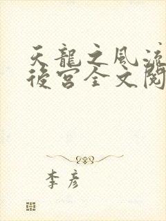 天龙之风流猎艳后宫全文阅读