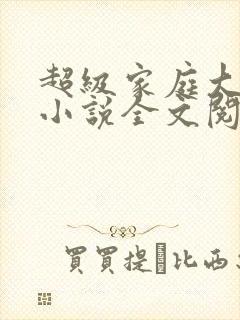 超级家庭大杂烩小说全文阅读