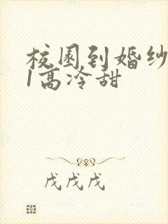 校园到婚纱1V1高冷甜