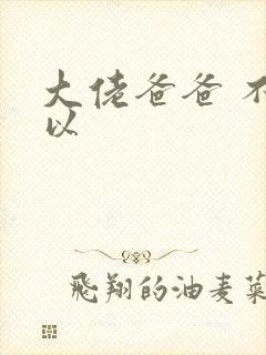 大佬爸爸 不可以