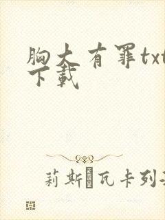 胸大有罪txt下载