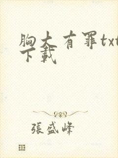 胸大有罪txt下载
