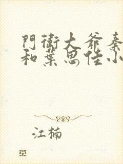 门卫大爷秦一鸣和叶思佳小说封面