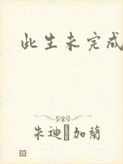 此生未完成