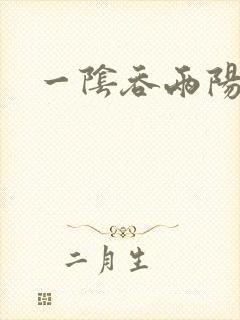 一阴吞两阳封面