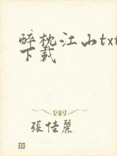 醉枕江山txt下载