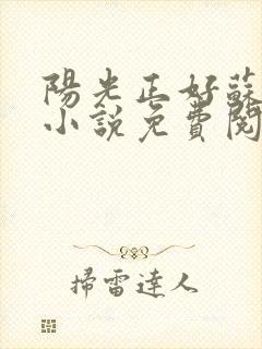 阳光正好苏玥玥小说免费阅读