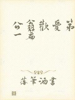 公翁欢爱第三十一篇