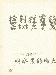 捡到校霸的遥控器txt免费阅读by阳阳